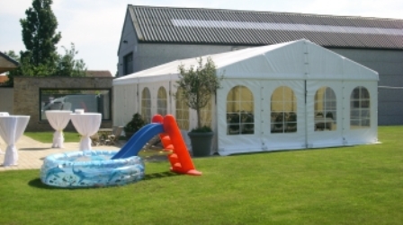 Foto Tent piramide 3 x 3m doek (zonder vloer) PVC