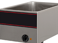 Foto Bain-marie elektrisch mobiele 30 tot 90°C diepte 17cm 
